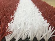 Dark Red White Square Sport Artificial Grass Roll 1m X 4m 50mm Height 10500 Density 8800 Dtex