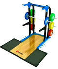 GYM Pro Fitness Squat Rack With Multi Grip Bar Lifting Platform Tube 75x75x3mm