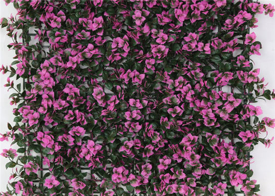 Faux Greenery Privacy Fence  Artificial Leaves Mat For Wall Pink And Green Leaves