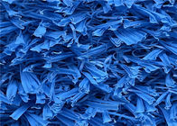 Blue Color S Shape 25mm Height Sport Artificial Grass